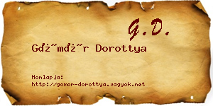 Gömör Dorottya névjegykártya